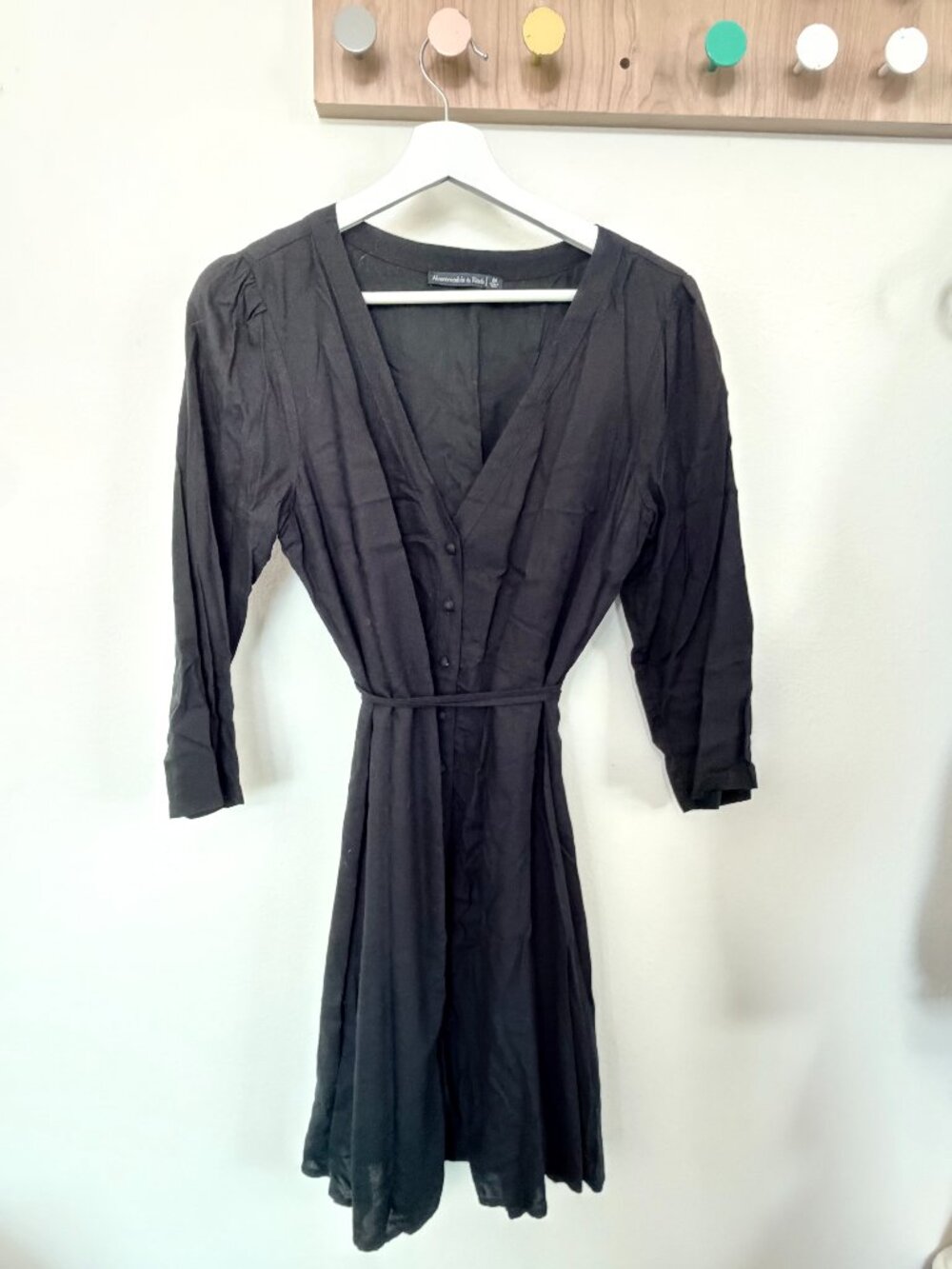 A&F long sleeves wrap dress